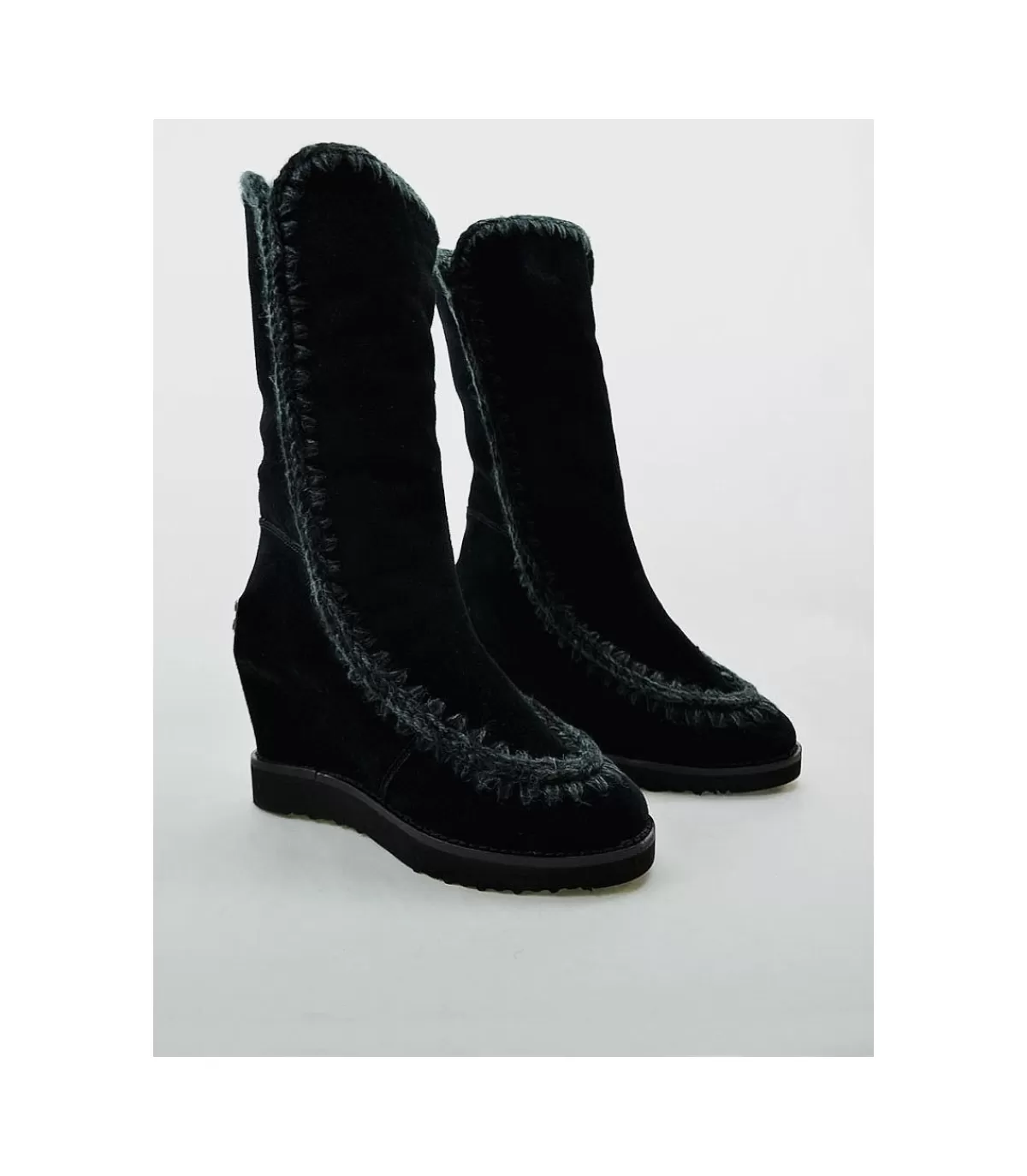 *Bota Negro Piel>Mou Fashion