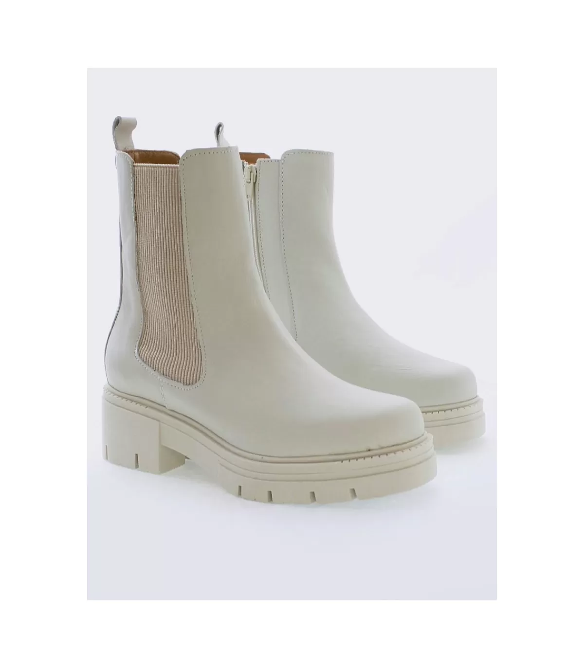 Botin Chelsea Cuad F23P Blanco>Skp Cheap