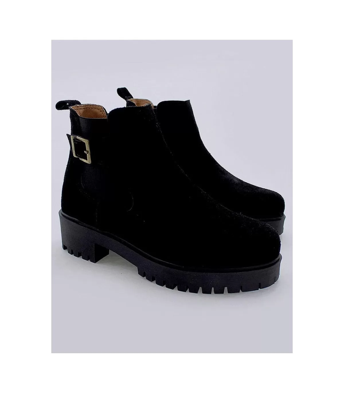 Botin Chelsea Julieta E52C Negro>Skp New