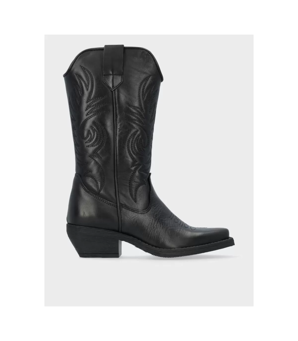 Botin Cowboy Zeta Negro>* Fashion