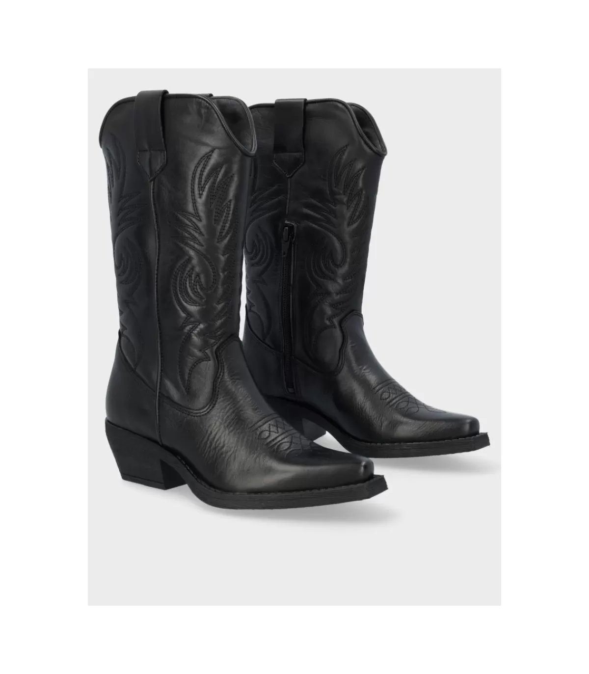 Botin Cowboy Zeta Negro>* Fashion