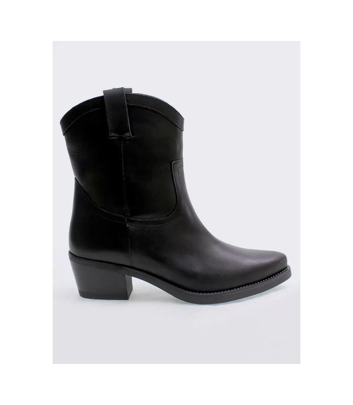 Botin Cowboy Lola 4887P Negro>* Discount