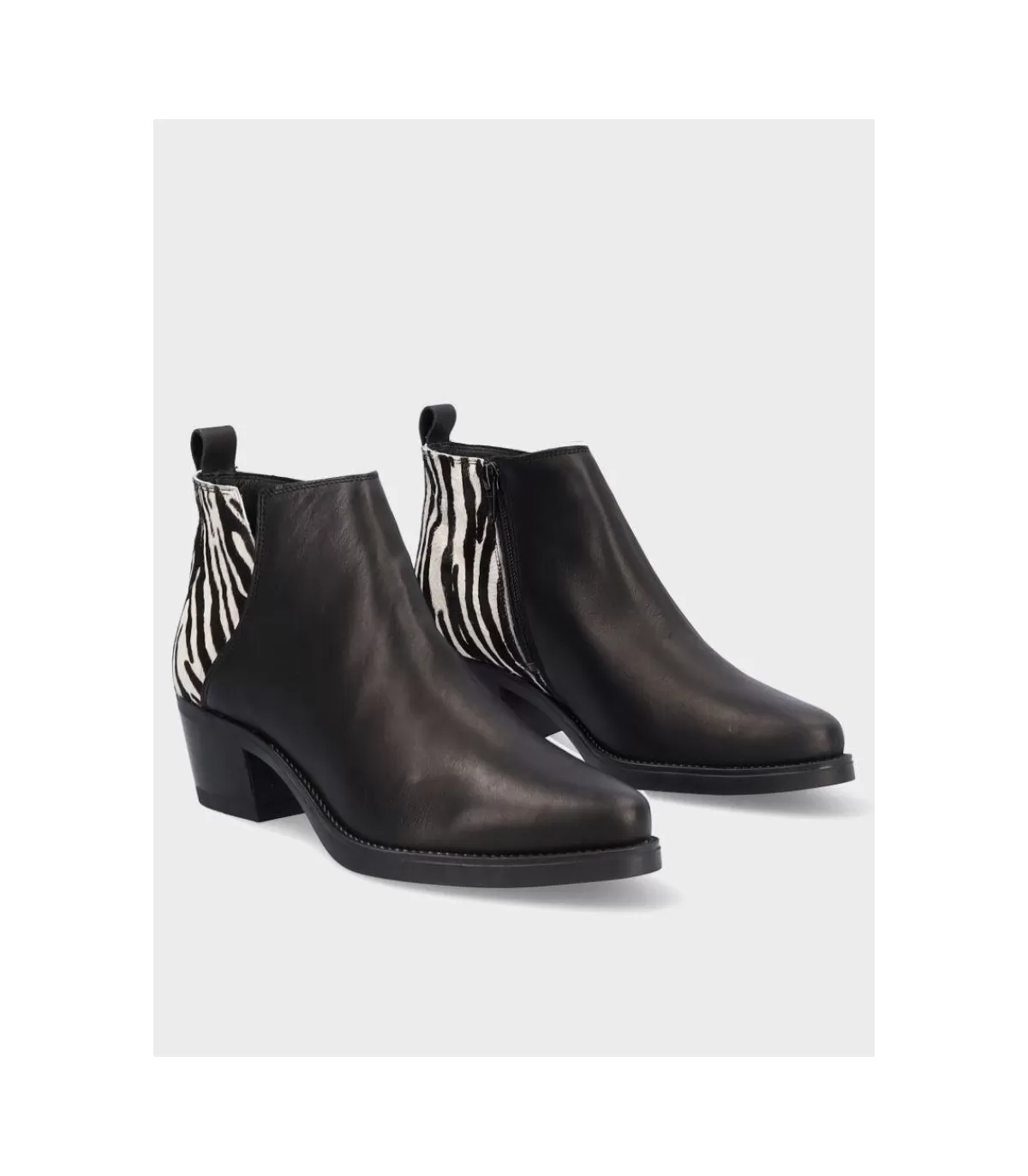 Botin Cowboy Lola 5147P Negro-Zebra>* Hot