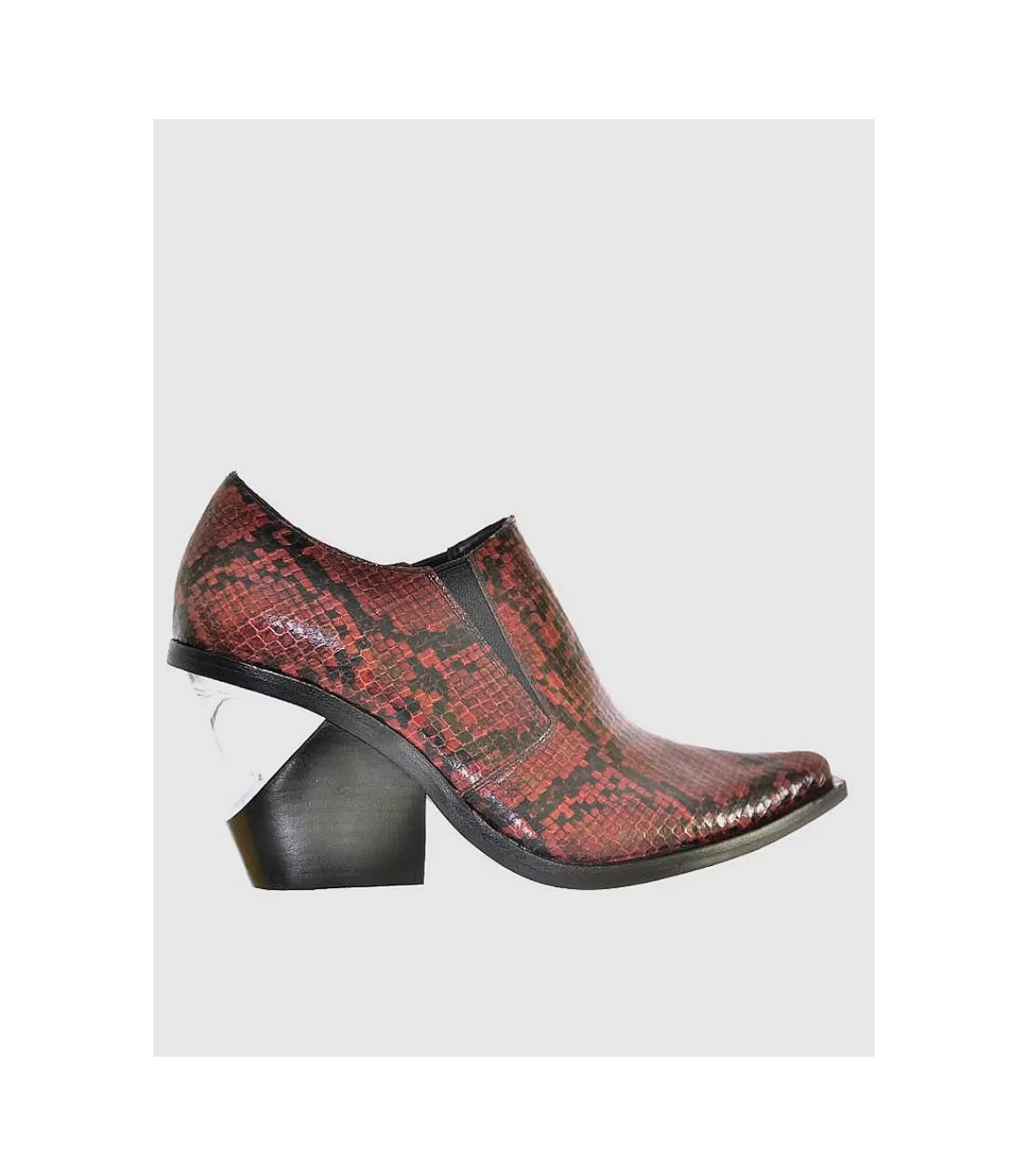 Botin Rojo-Serpiente Piel>Jeffrey Campbell Shop