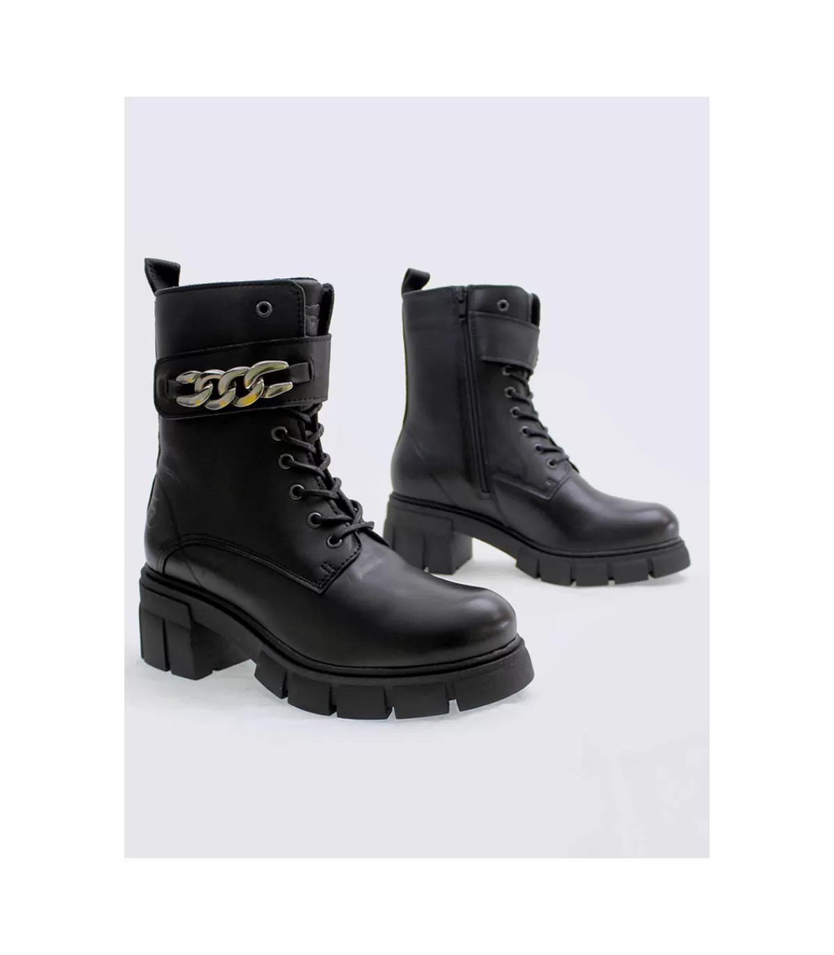 Botin Militar Dolbi Valentina Negro>Oveja Negra Shop