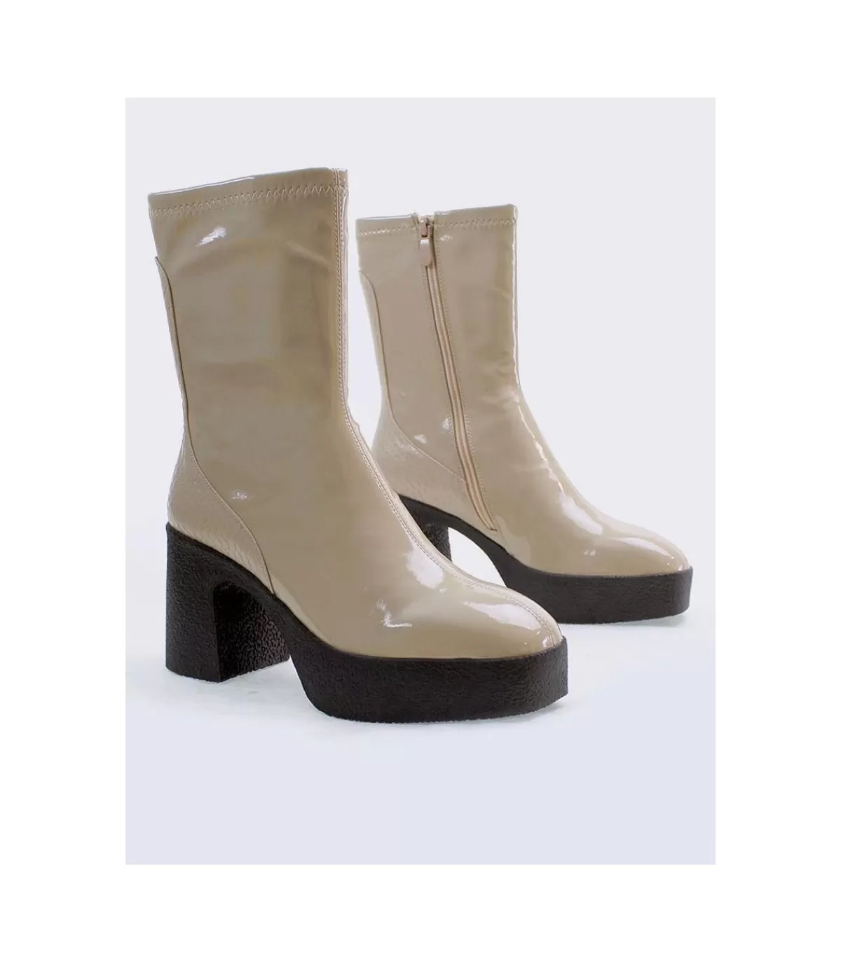 Botin Tacón 9086 Beige>Noa Harmon Shop