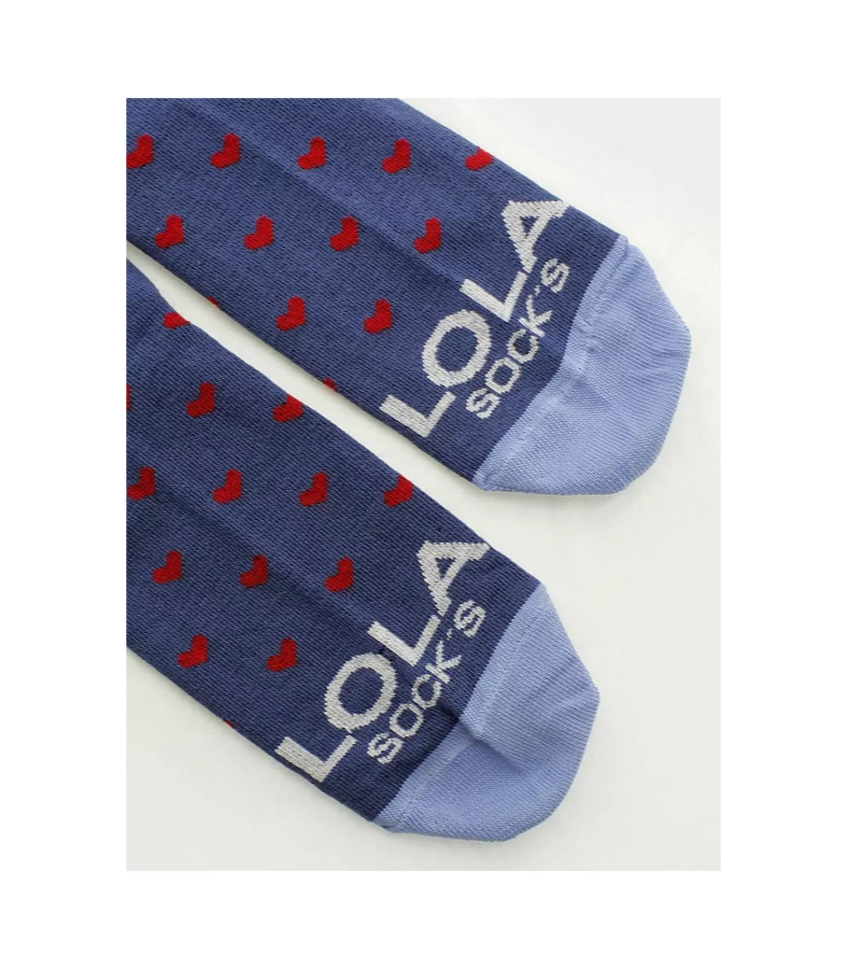 Calcetin Lola Sock´S Corazones Azul>* Flash Sale