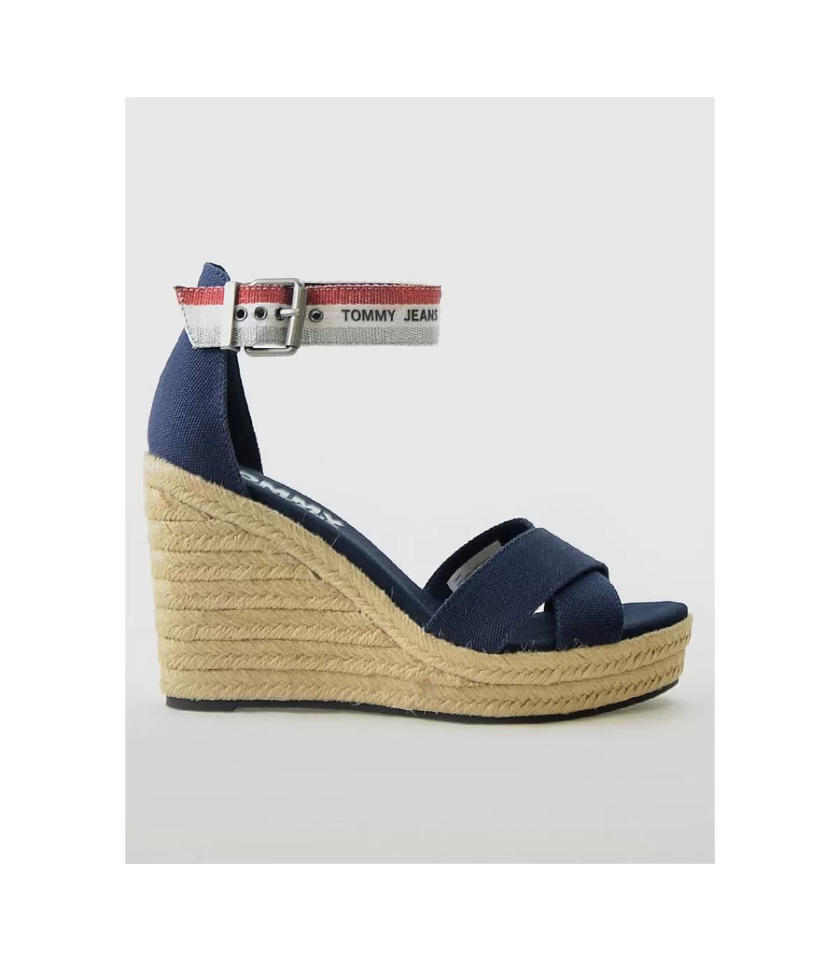 Sandalia Lurex Webbing Tw Navy>Tommy Hilfiger Best Sale