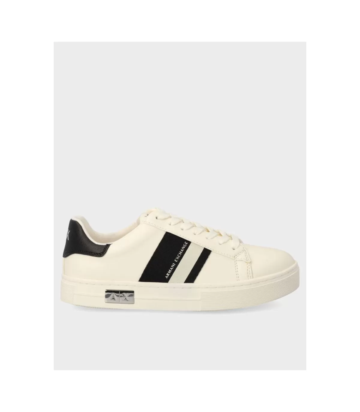 Zapatilla Armani Mina Off White Black>Armani Exchange Online