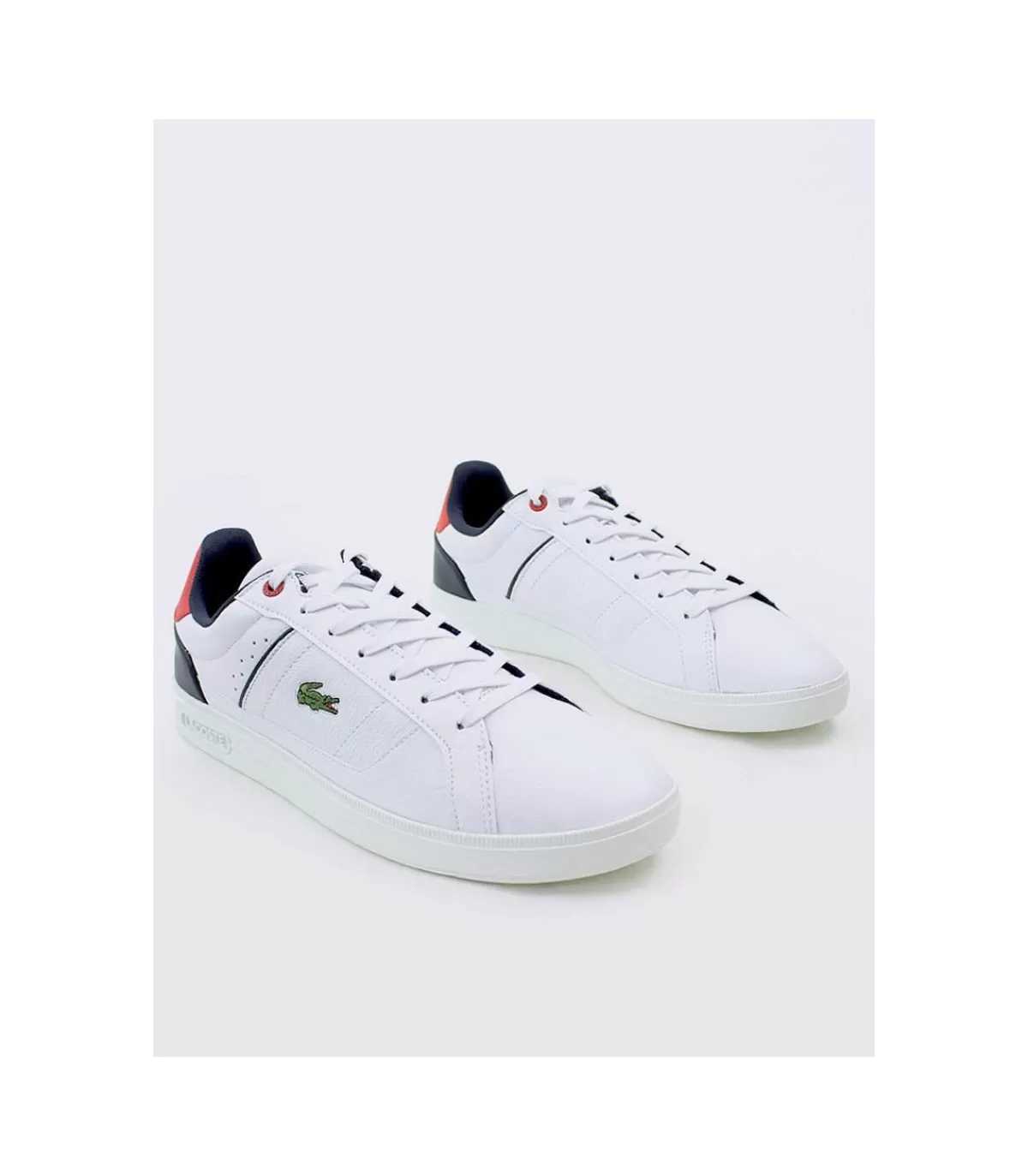 Zapatilla Europa Pro 123 3 Sma White-Navy>Lacoste Clearance