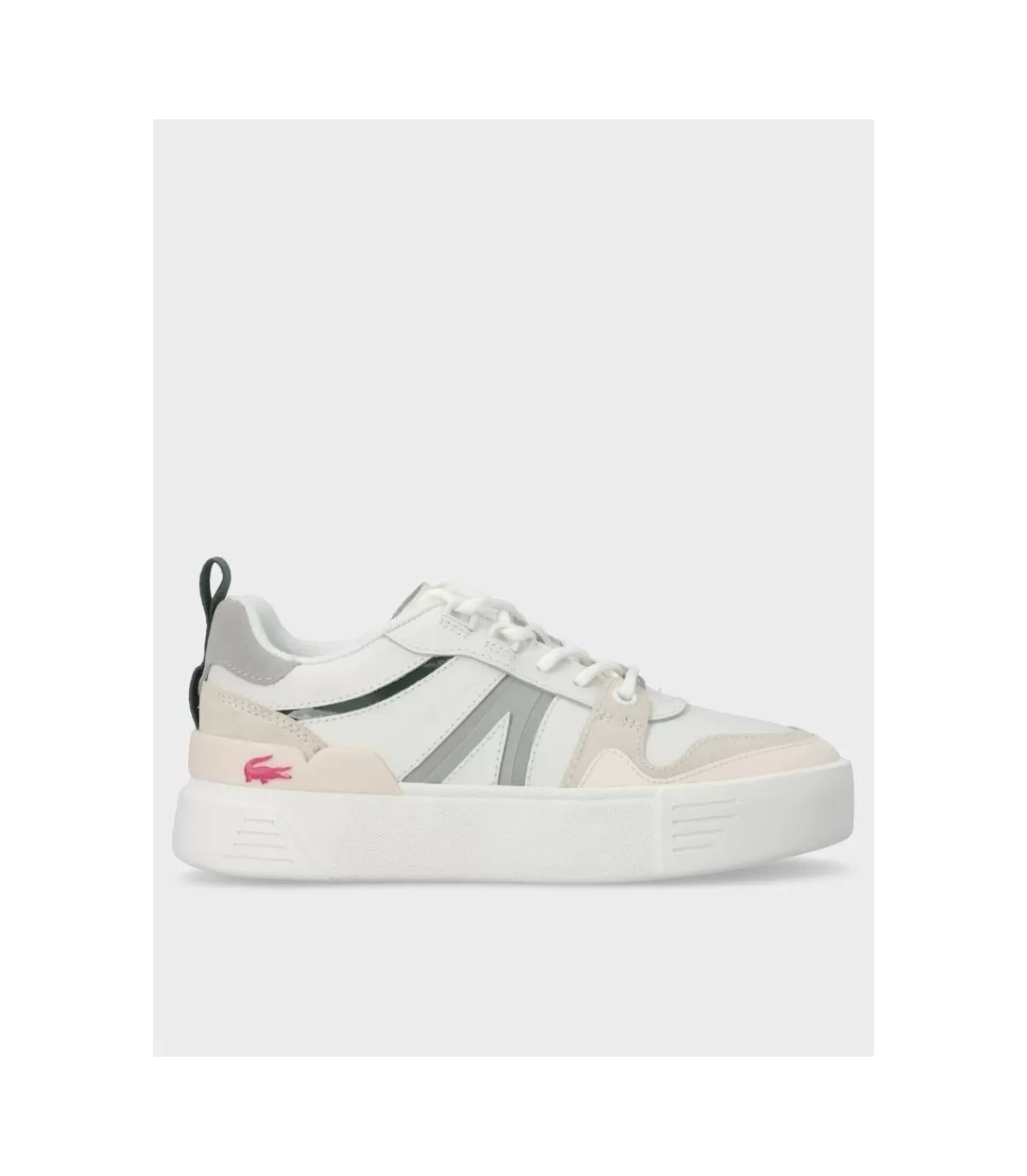 Zapatilla L002 White Light Grey>Lacoste Online