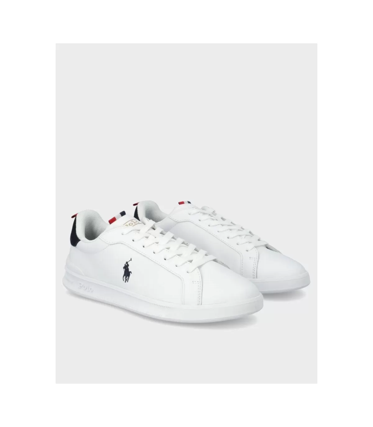 Zapatilla Heritage Court White-Navy-Red>Polo Ralph Lauren Fashion