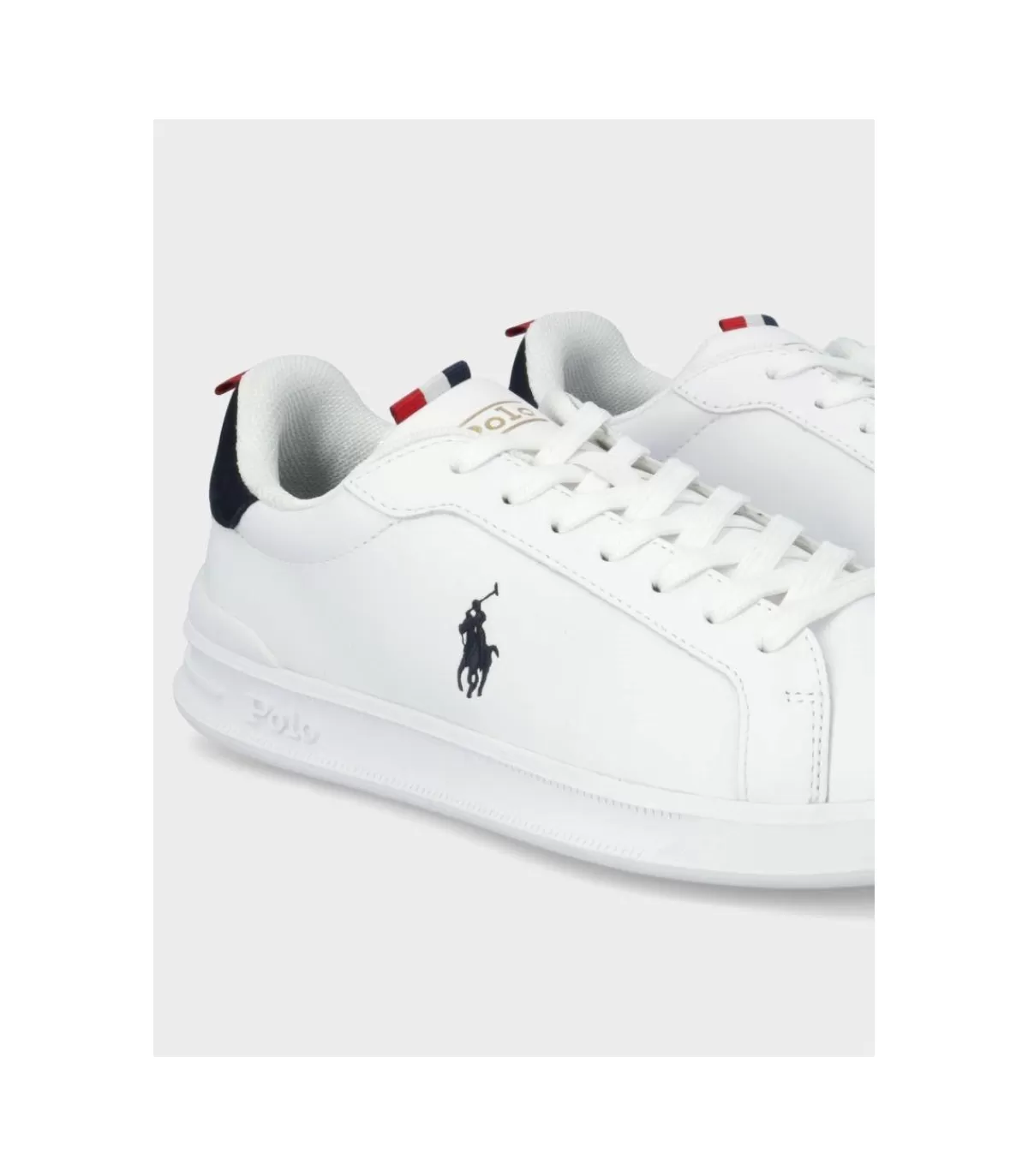 Zapatilla Heritage Court White-Navy-Red>Polo Ralph Lauren Fashion