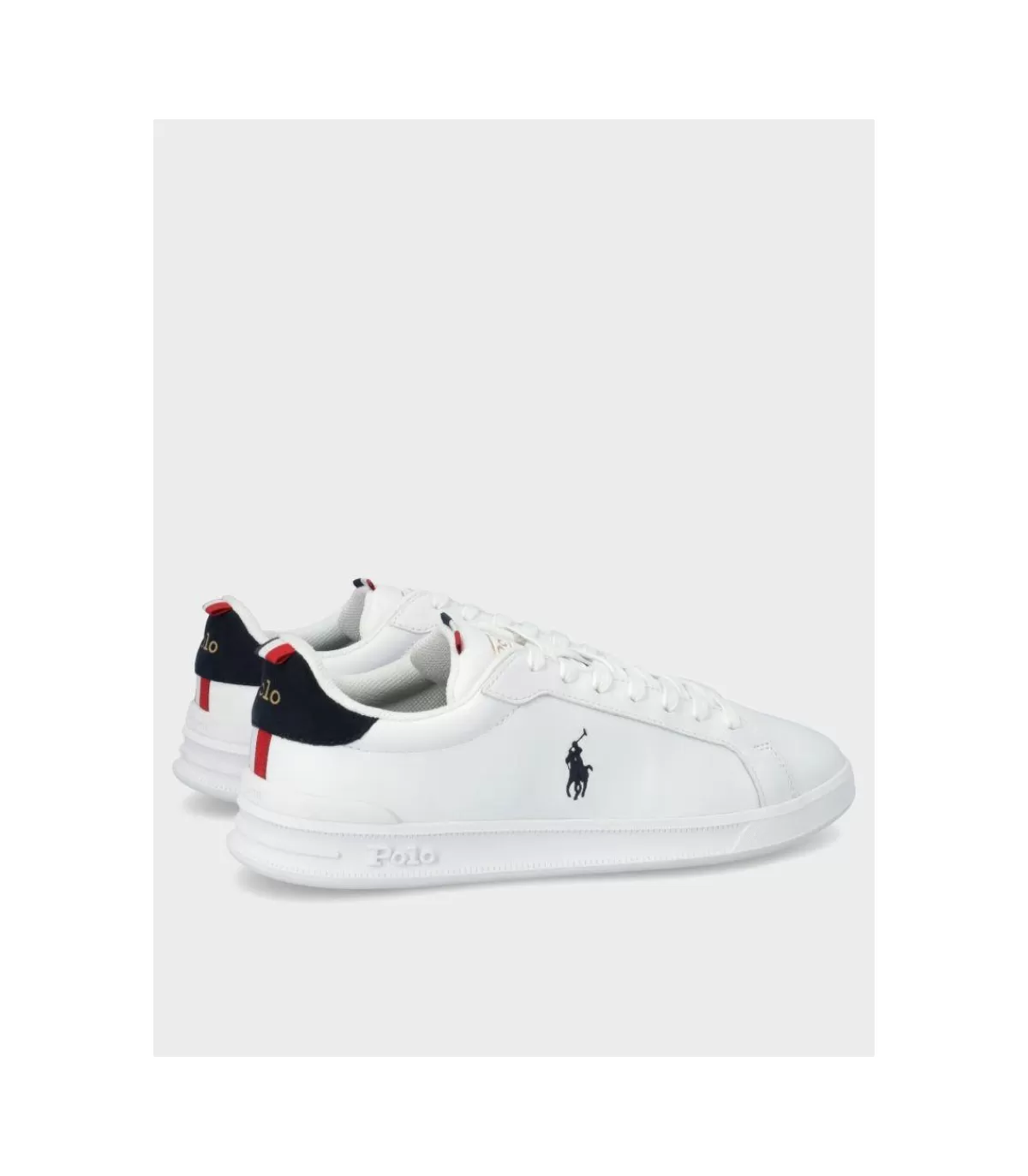 Zapatilla Heritage Court White-Navy-Red>Polo Ralph Lauren Fashion