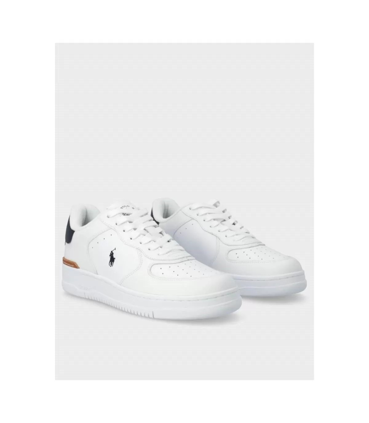 Zapatilla Masters Court White Navy>Polo Ralph Lauren Outlet