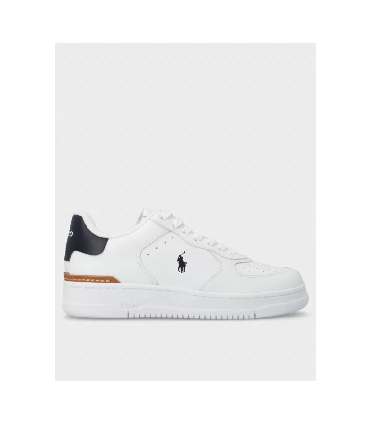 Zapatilla Masters Court White Navy>Polo Ralph Lauren Outlet