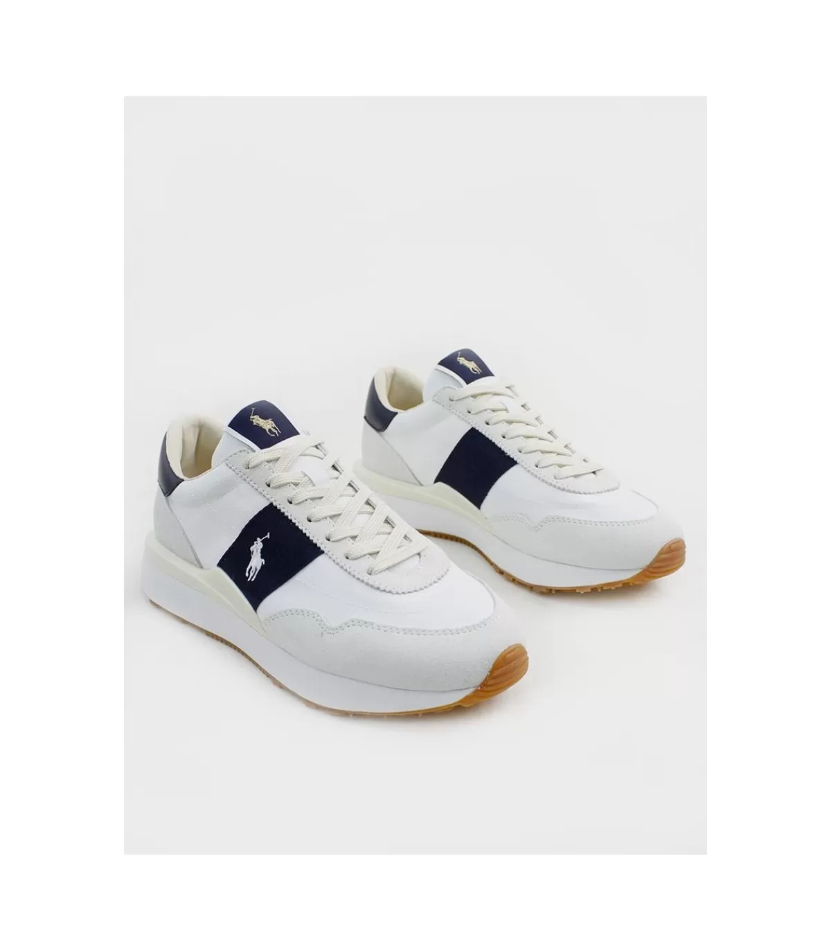 Zapatilla Train 89 White-Newport Navy>Polo Ralph Lauren Cheap