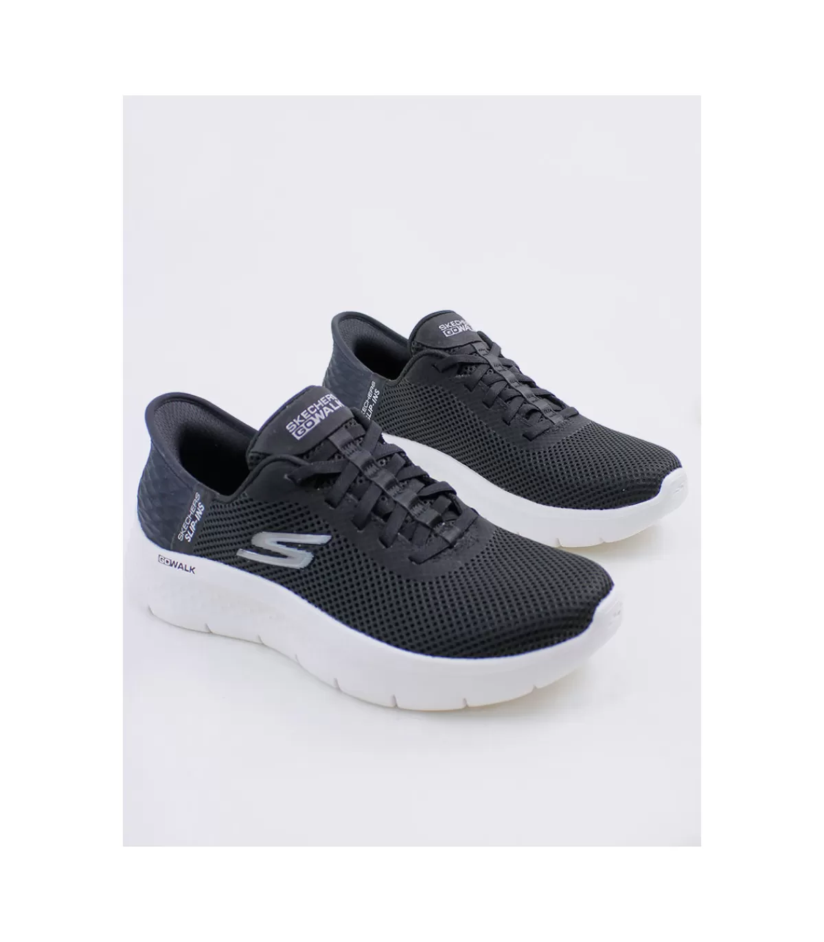 Zapatilla 124975 Black White>Skechers Store