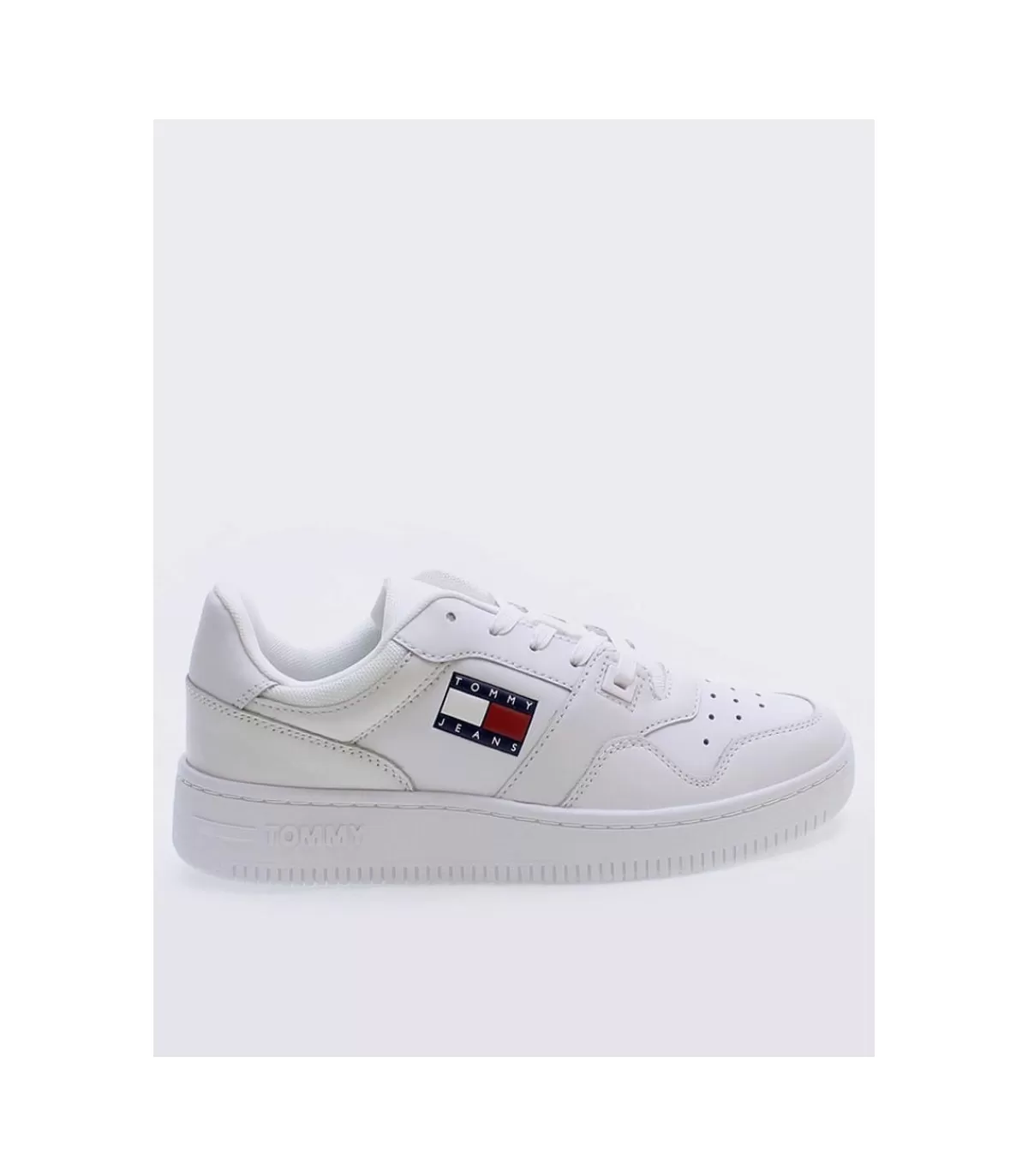 Zapatilla Jeans Retro Basket White>Tommy Hilfiger Hot