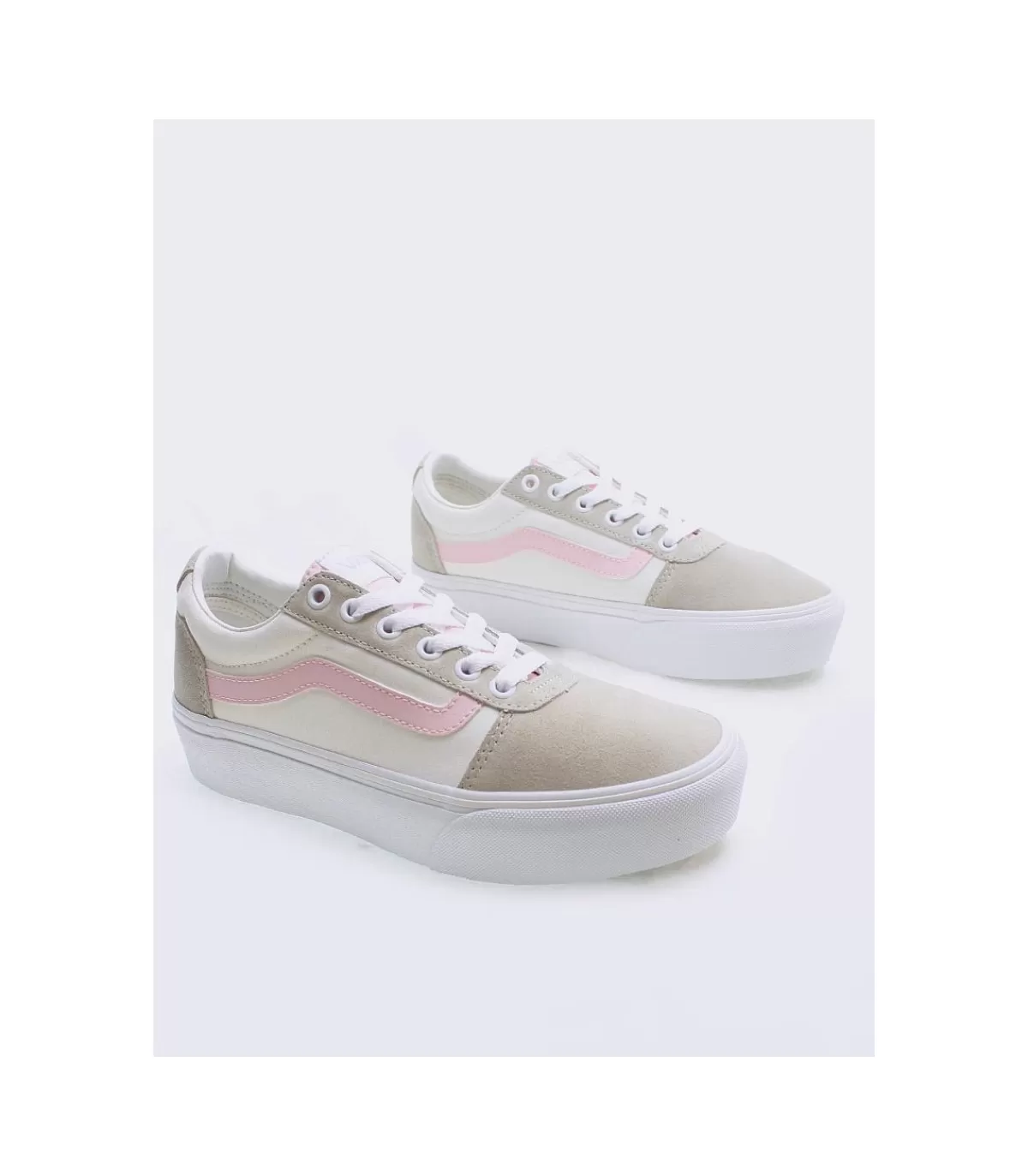 Zapatilla Ward Platform Vn0A3Tlcbei1 Block Beige>Vans Hot